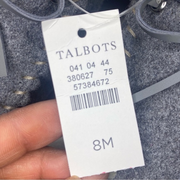 NWT TALBOTS RUBY BRUSHED FLANNEL MOCCASINS
IN GREY - SIZE 8 - Picture 4 of 9